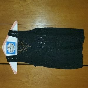 CLEARANCE SALE! Express black llace with silver studs tank top